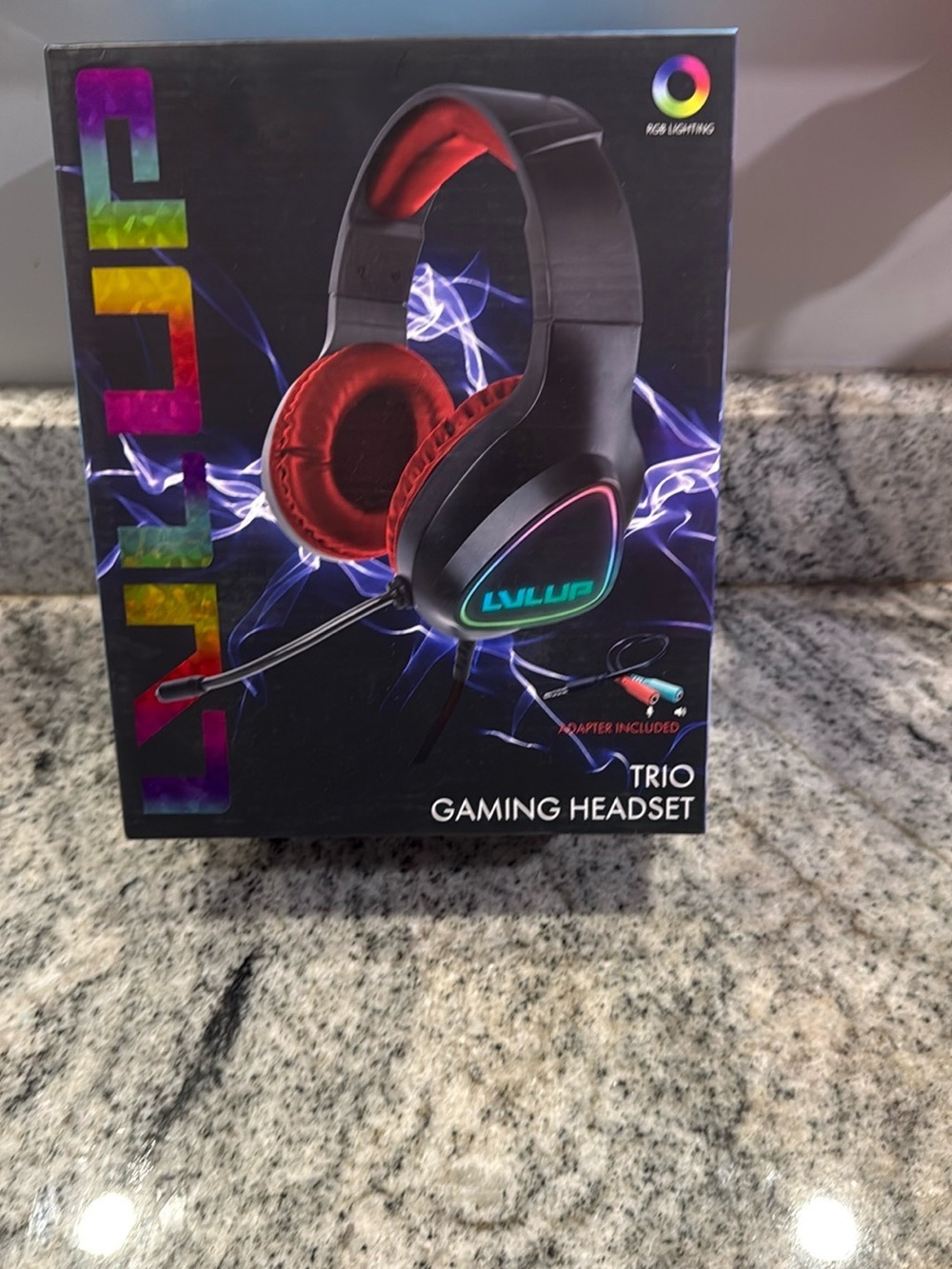 LVLUP Trio Gaming Headset Universal Connection LED Lights & Mic **New in Box **